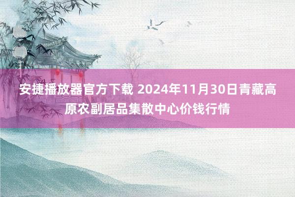 安捷播放器官方下载 2024年11月30日青藏高原农副居品集散中心价钱行情