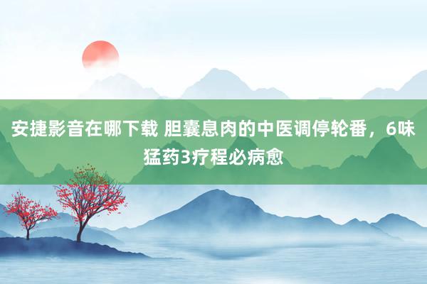 安捷影音在哪下载 胆囊息肉的中医调停轮番，6味猛药3疗程必病愈