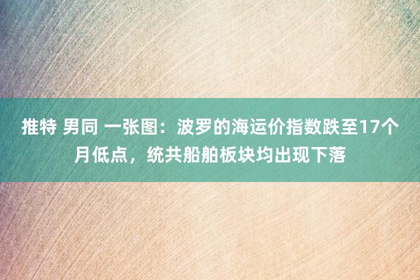 推特 男同 一张图：波罗的海运价指数跌至17个月低点，统共船舶板块均出现下落