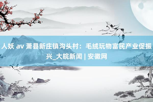 人妖 av 萧县新庄镇沟头村：毛绒玩物富民产业促振兴_大皖新闻 | 安徽网