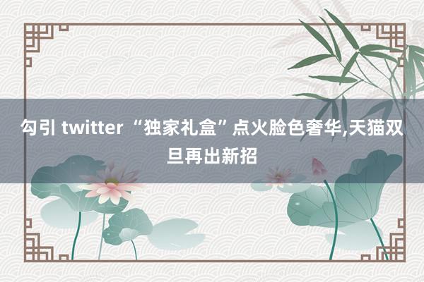 勾引 twitter “独家礼盒”点火脸色奢华,天猫双旦再出新招