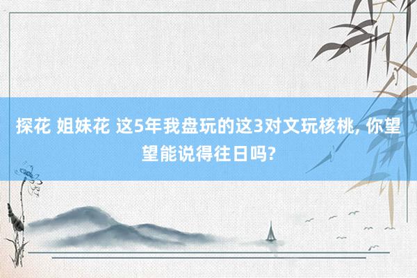 探花 姐妹花 这5年我盘玩的这3对文玩核桃, 你望望能说得往日吗?