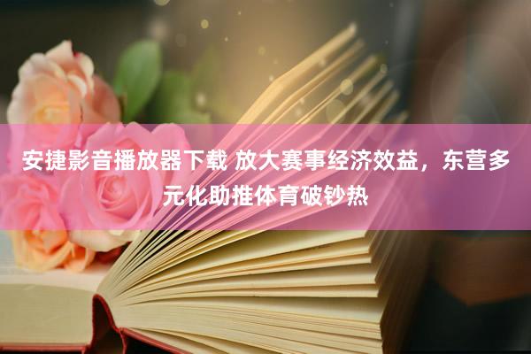 安捷影音播放器下载 放大赛事经济效益，东营多元化助推体育破钞热