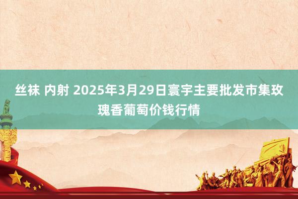 丝袜 内射 2025年3月29日寰宇主要批发市集玫瑰香葡萄价钱行情